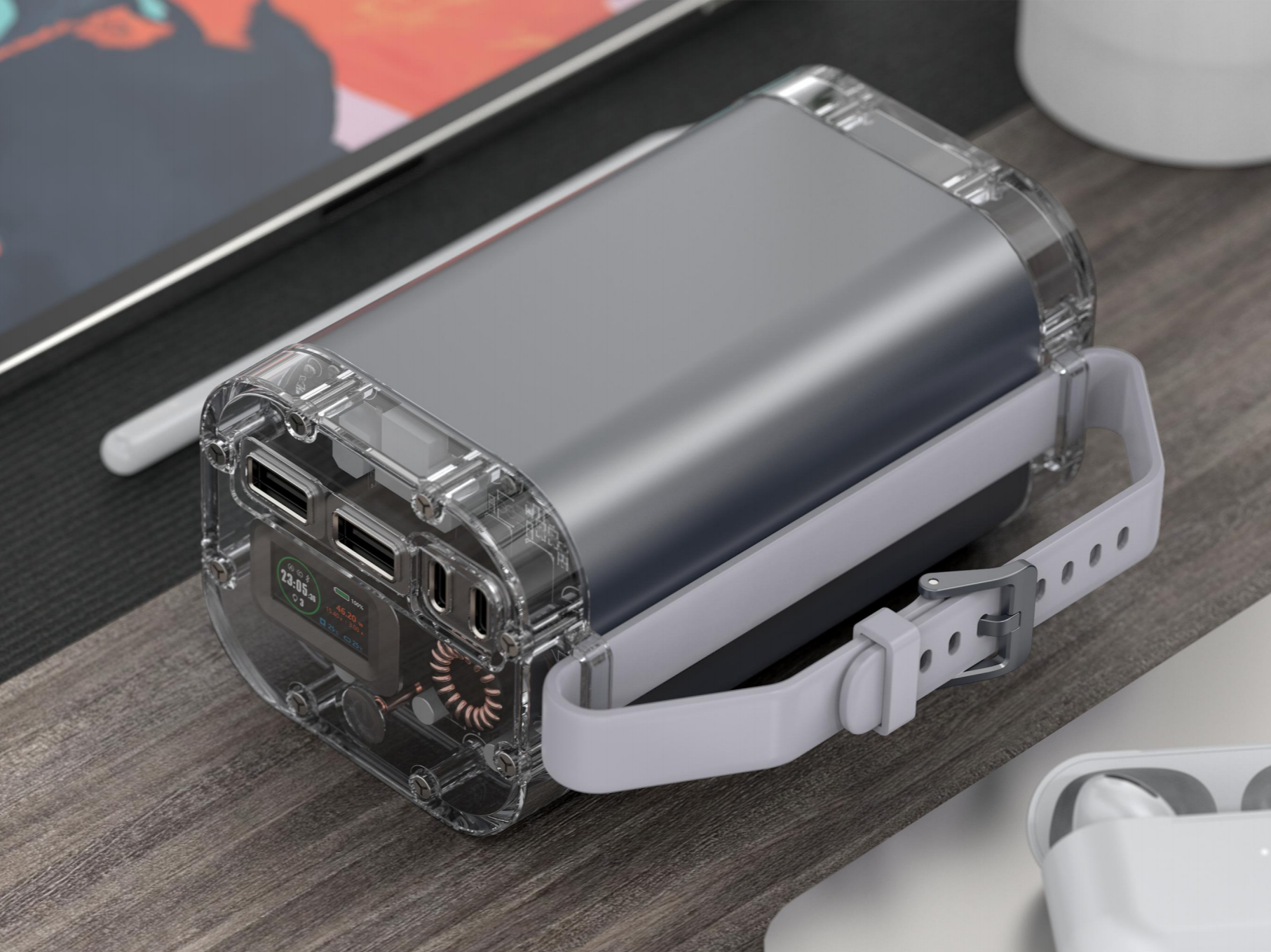 154Wh/100W超級(jí)快充日空儲(chǔ)能移動(dòng)電源