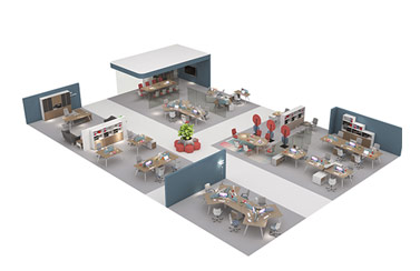 整體定制辦公桌